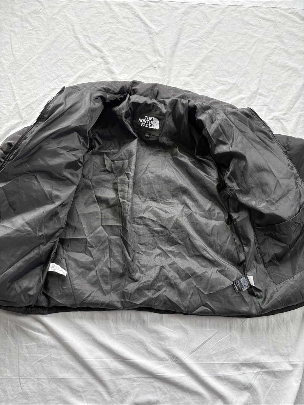 North Face 1996 Nuptse 700 Down Puffer Jacket Women’s Small Black - Picture 7 of 11